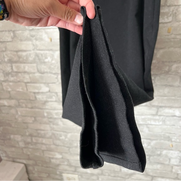 Eileen Fisher Women's XL Black Stretchy Viscose Straight Lego Pants. High Rise - Picture 6 of 9